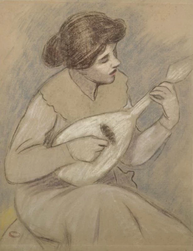 Suonatrice di mandolino